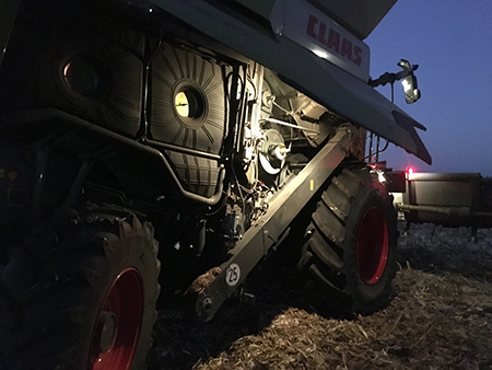 Демонстрация зерноуборочного комбайна CLAAS LEXION 7700