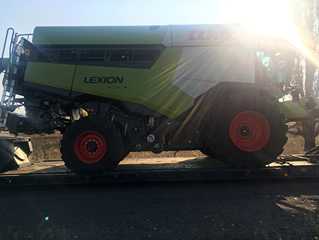Демонстрация зерноуборочного комбайна CLAAS LEXION 7700